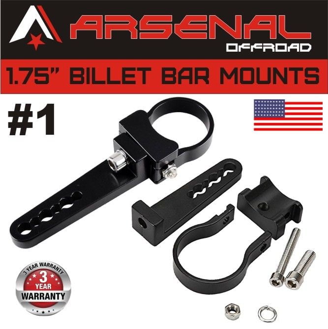 2x 1.75"' LED Mount Bracket Clamps Roof Roll Cage LED Light Pods Bull Bar Tube 2x 1.75"' LED Mount Bracket Clamps Roof Roll Cage LED Light Pods Bull Bar Tube