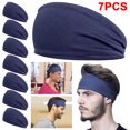 thumbnail image 1 of Hombres Mujeres Fitness Sweatband Elástico Correr Diadema Secado Rápido (oscuro) Azul, 1 of 5