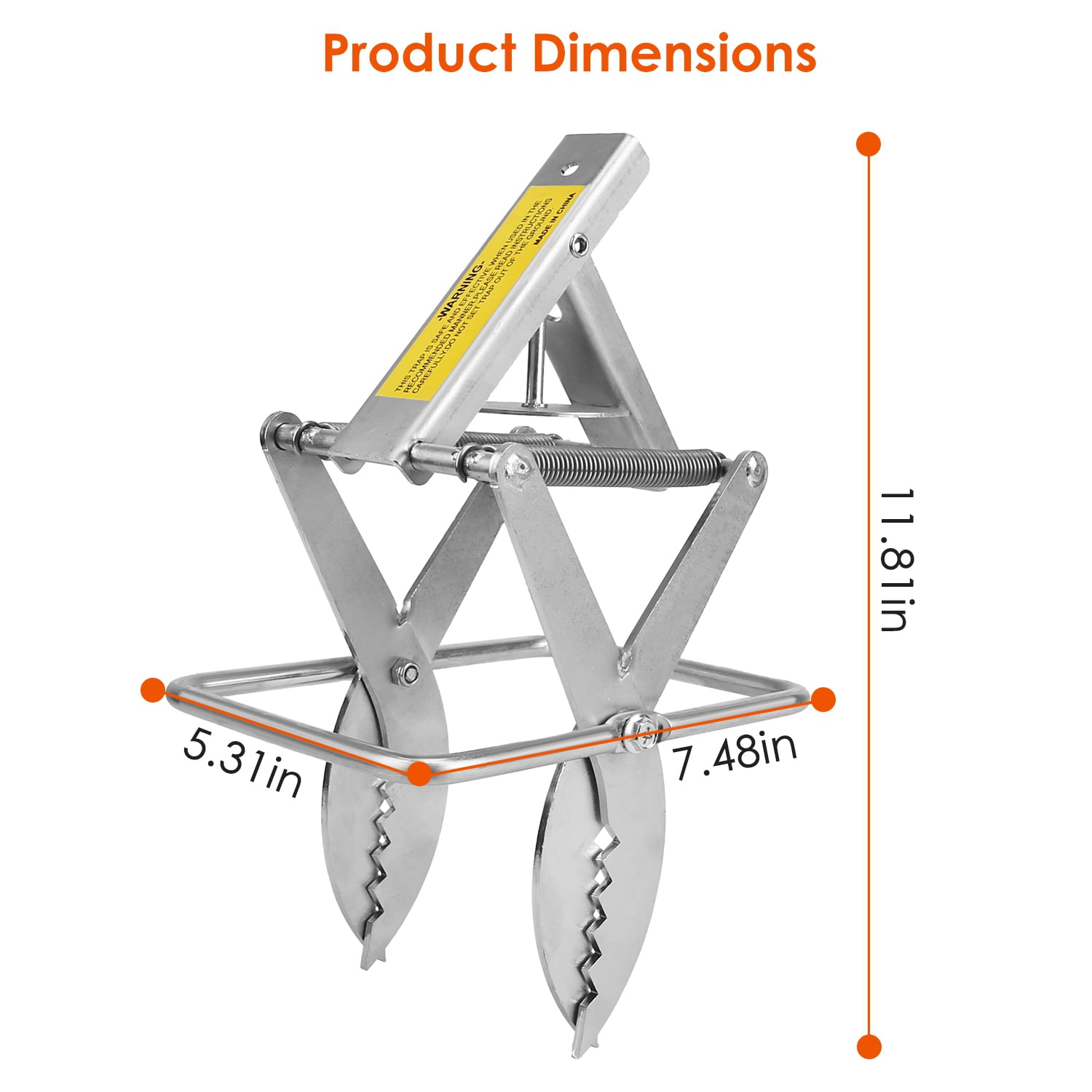 2 Pack Mole Traps Thickened Metal Mole Scissor Trap Reusable Mole Trap Mole Control Easy Set Ground Mole Trap for Lawns