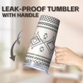 thumbnail image 5 of Double Wall Vacuum Tumbler 20oz with Lid & Straw - Stainless Steel Insulated Travel Coffee Mug, Leakproof Thermal Cup, Bohemian Style, 5 of 5