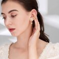 thumbnail image 6 of HANXIULIN Micro Set Full Diamond Leaf Earrings Minimalist Piercing Studs Dangle Earrings Jewelry Girls for Women Girls, 6 of 7