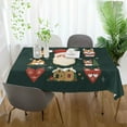 thumbnail image 3 of Yayeee Tablecloths 60" x 120" Rectangle Wrinkle Resistant Party Table Cover, Green Christmas, 3 of 8