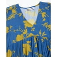 thumbnail image 2 of Moomaya Women Printed Viscose Dress, Long Sleeves V-neck Short Length Summer Dress, 2 of 8