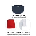 thumbnail image 3 of Men's 3-Pack Short Sleeve V-Neck Modern Fit Classic Tees (S-3XL), 3 of 5