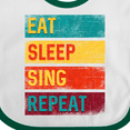 thumbnail image 4 of Inktastic Choir Music Eat Sleep Sing Repeat Boys or Girls Baby Bib, 4 of 4