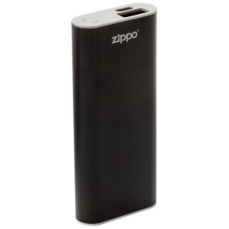 Zippo Pewter Emblem Black Crackle - Zippo Hand Warmer Electronic Black 2Hr Lighter