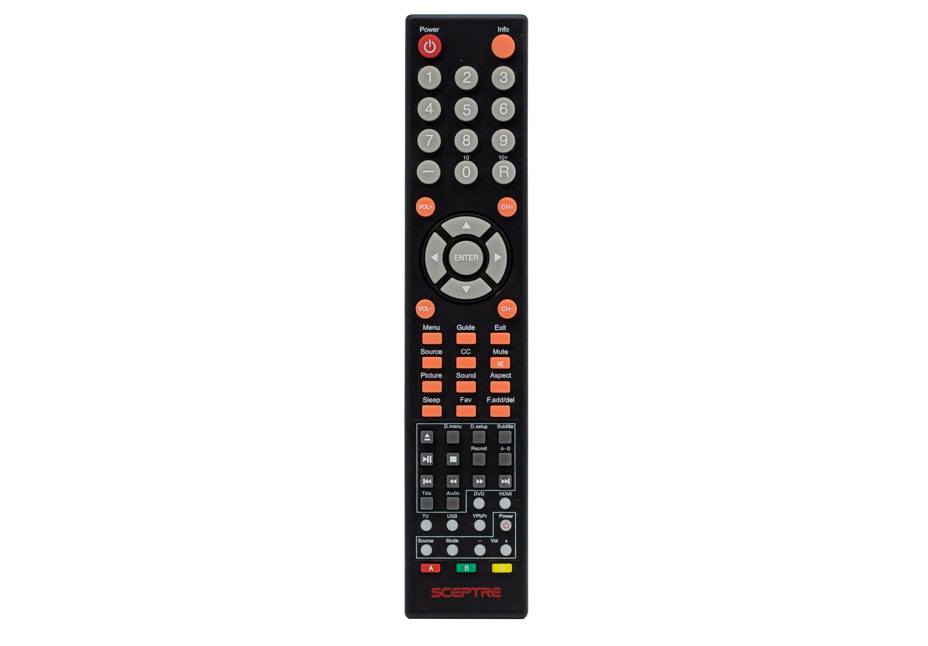 8142026670002C Remote Control Compatible with Sceptre TV E165BD E165BV