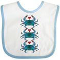 thumbnail image 3 of Inktastic Blue Crab Lover Boys or Girls Baby Bib, 3 of 4