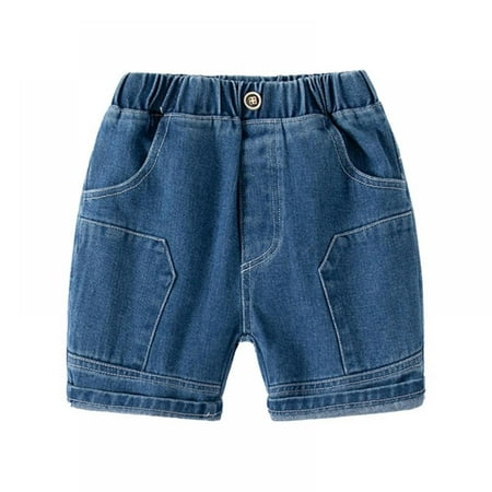 

Uccdo Toddler Baby Boys Denim Jeans Shorts Kids Summer Casual Cotton Short Pants 1-6 Years