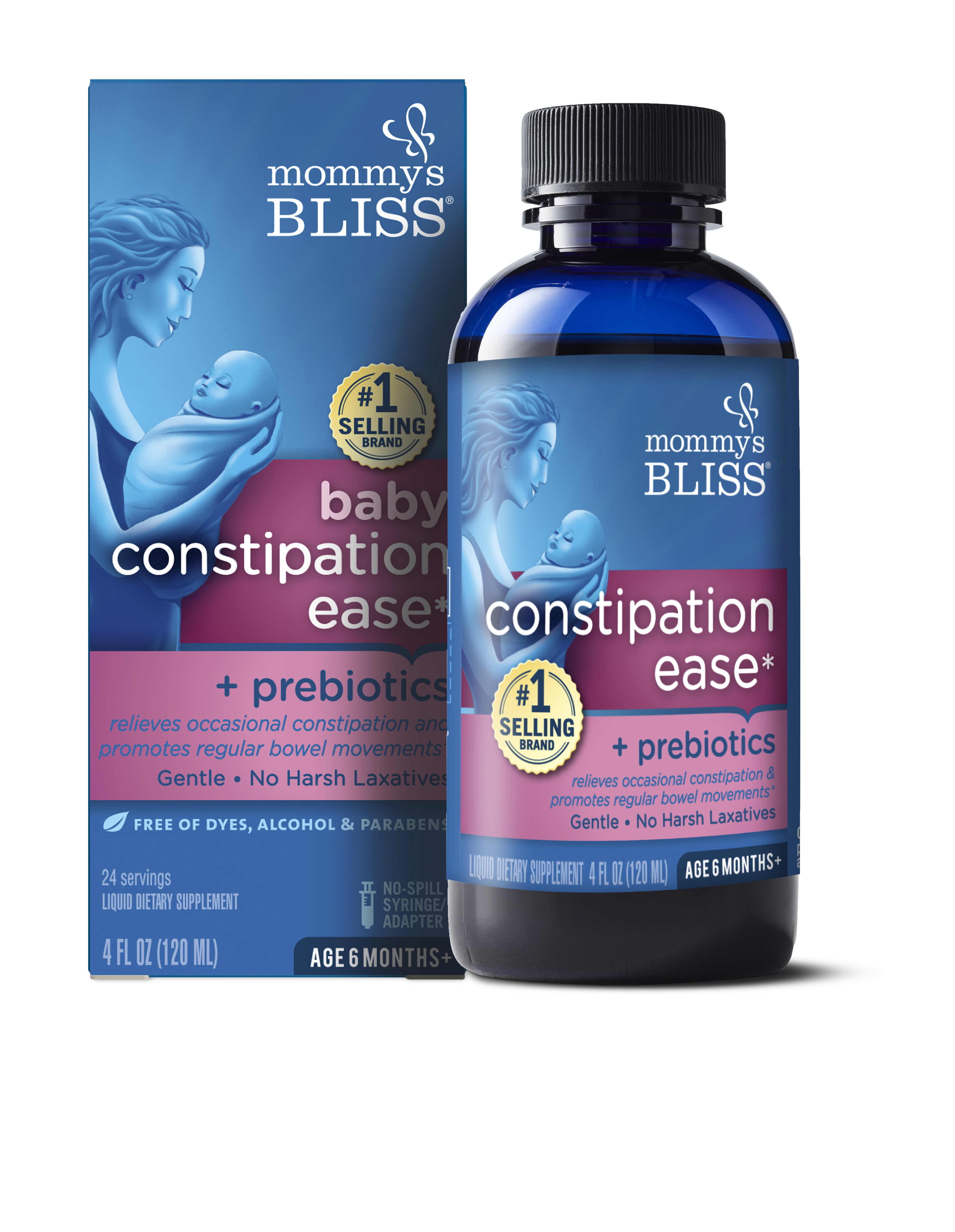 Mommy's Bliss Baby Constipation Ease + Prebiotics, 4 fl. Oz.