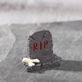 thumbnail image 2 of Halloween Mini Figurines Collection - Resin Tombstones, Skulls & Crows for Spooky Village Displays, Tabletop Decor & DIY Haunted Dioramas, 2 of 8