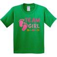 thumbnail image 3 of Inktastic Team Girl Pink Footprints and Arrow Youth T-Shirt, 3 of 5