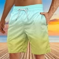 thumbnail image 3 of lcziwo 5 Inch Boardshorts for Men 2025 Summer Casual Drawstring Beach Shorts Fashion Gradient Printed Swim Trunks Big and Tall Sweat Shorts with Pockets Fall Savings Multicolor XXXL, 3 of 5