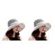 thumbnail image 4 of Sombrero de sol Qarigey para mujer con hebilla Gorra de pescador ala ancha malla Protector solar Rojo, 4 of 6