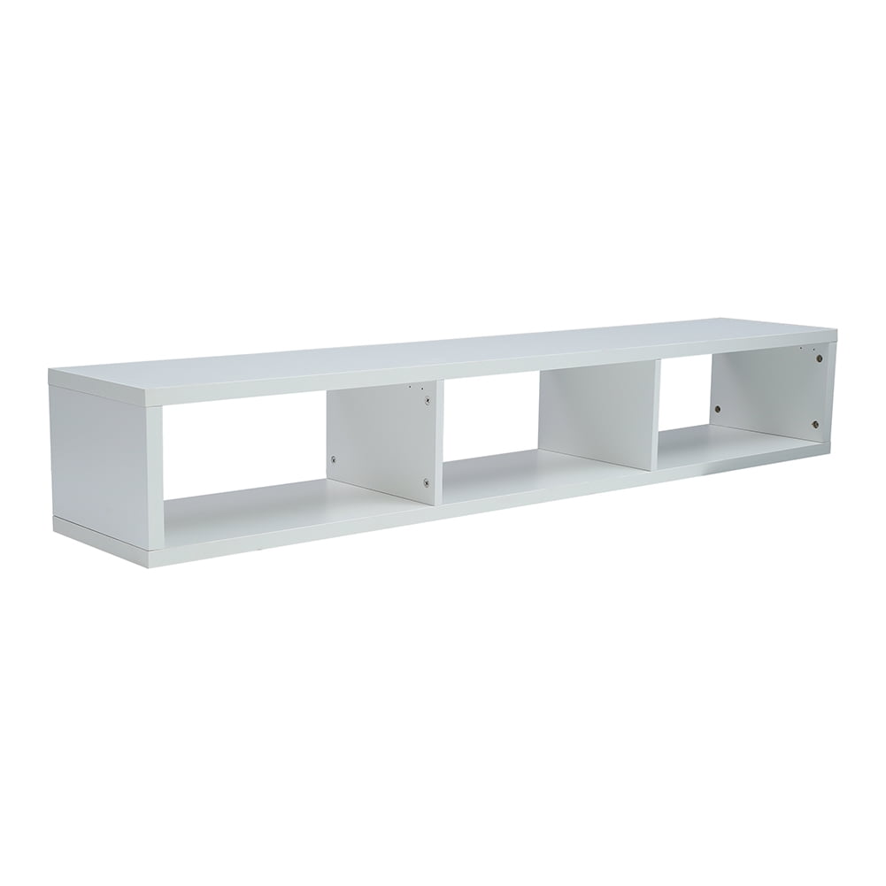 Private Jungle Floating TV Stand, Media Console Cabinet is Suitable for Living Room and Bedroom, White Private Jungle Floating TV Stand, Media Console Cabinet is Suitable for Living Room and Bedroom, White