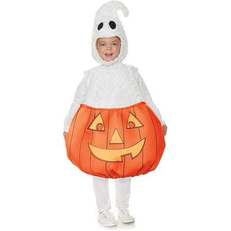 Pumpkin Ghost Plush Belly Babies Toddler Costume | X-Large (4-6 ...