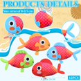 thumbnail image 3 of Juguetes de peluche Blueweenly con forma de pez, paquete de 12 unidades, 22 cm, colorido juego, 3 of 8