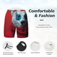 thumbnail image 3 of Vsdgher Stylish Polar Bear Sunglasses for Mens Swim Trunks with Compression Liner Swim Shorts Swim Suits Board Shorts-Large, 3 of 6