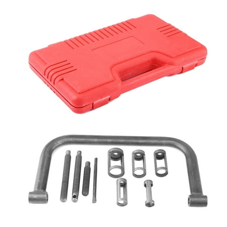 Anauto 10 Pcs Valve Spring Compressor Kit Remover Installer Tool with Box for Use on Most Car, Small Van and Motorcycle