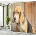 thumbnail image 4 of Ambesonne Funny Shower Curtain, Beagle Dog Animal Theme Print, 69"Wx70"L, Pale Cinnamon Dimgray, 4 of 4