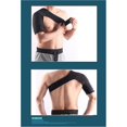 thumbnail image 2 of Cinturón de protección ajustable para el hombro con almohadilla para el hombro para deportes - Hombro derecho (negro), 2 of 2