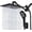 Black-10 Inch - Standard, variant on Shower Head 10 Inch High Rain With Handheld Spray Combo  Adjustable Dual Rainfall - Showerhead Comb Set Extension Arm 60 Long Hose(black)