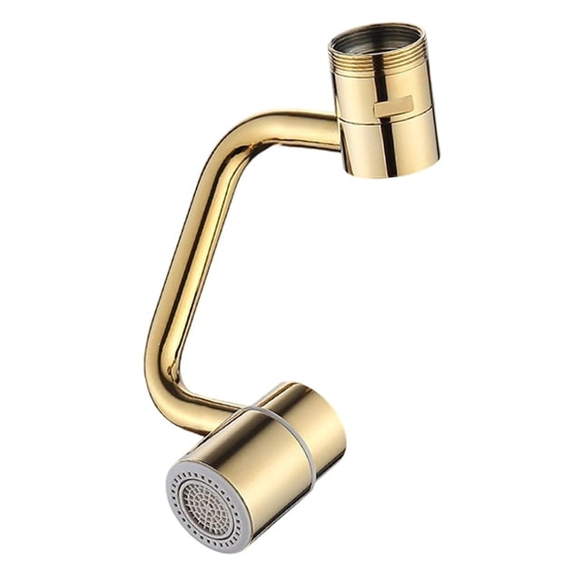 1080 Degree Rotating Kitchen Faucet Extender Solid Brass, Dual Function Swivel Sprayer Attachment, High Pressure Filter with 4-Layer Filter, 1* Faucet Extender