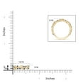 thumbnail image 5 of Angara Natural 0.22 Ct. Blue Sapphire with Diamond Non Eternity Wedding Band in 14K Yellow Gold for Women (Ring Size: 3.5), 5 of 10