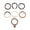 7, variant on Stackable Bracelet Accessories Elastic Stacked Female Handchain Handmade Wrist Accessory for Both Men and Women