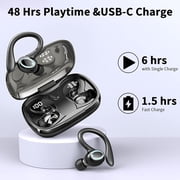 Wireless Earbuds BT5.3 IP7 48H LED Digital Display Earhook Bass for Men Women