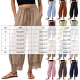 thumbnail image 3 of RFQWOVSR Women's High Waist Drawstring Wide Leg Linen Pants with Lace Trim Pockets Casual Summer Trousers XXL, 3 of 5