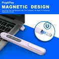 thumbnail image 2 of Presentation Clicker with Volume Control,USB Type-c Purple Clicker for Powerpoint Presentations RF 2.4GHz USB Slide Advancer Control for PowerPoint, Mac, Computer, Laptop, 2 of 7