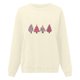 thumbnail image 3 of Gibobby Sudadera sin capucha y ocio para mujer Sudadera de manga larga con estampado lindo de árbol de Navidad para mujer (Blanco, M), 3 of 4