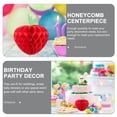 thumbnail image 6 of NICEXMAS 6-Pack Thanksgiving Party Decorations Honeycomb Paper Ornaments Red Wall Hanging Decor, 6 of 6