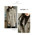thumbnail image 5 of Cotton woolen coat for women - new thickened medium-length woolen coat, 5 of 7