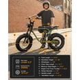 thumbnail image 5 of Actbest Fat Tire Electric Bicycle, 16"x 4.0" Fat Tire Ebike, 750W 48V 10.4Ah 25MPH Full Suspension, Electric Bike for Adults, 5 of 5