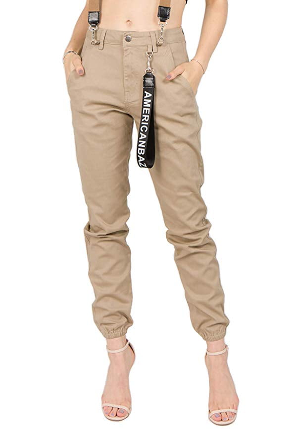 khaki joggers womens walmart