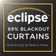 thumbnail image 3 of Eclipse Hazel Geometric Blackout Grommet Top Window Panel, Beige, 40x84, 3 of 6