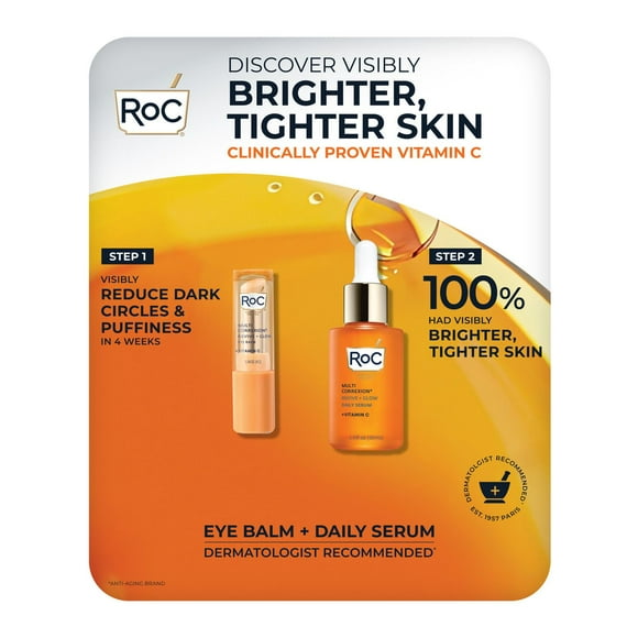RoC Revive + Glow Eye Balm and Daily Serum Brightening Kit