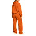 thumbnail image 4 of Sweat Suit Women Cute Comfortable Hoodie and Sweatpants Set | Track Suits for Women Set Resort Cute Y2k Petite Sets for Women 2 Piece for Trip Walking Travel Orange XL, 4 of 5