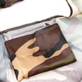 thumbnail image 4 of Wrapables Large & Small Foldable Tote Nylon Reusable Grocery Bags, Set of 2, Camo, 4 of 5