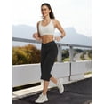 thumbnail image 6 of BALEAF Womens Capri Pants with Pockets High Waisted Yoga Capri Leggings 18” Cropped Pants Workout Straight Leg Casual Summer Black M, 6 of 6