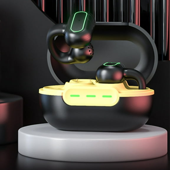 FYHALE Clip- Bluetooth Headset 5.3 Not Into The Ear Comfortable To Wear Conduction-long Life Wireless Sports