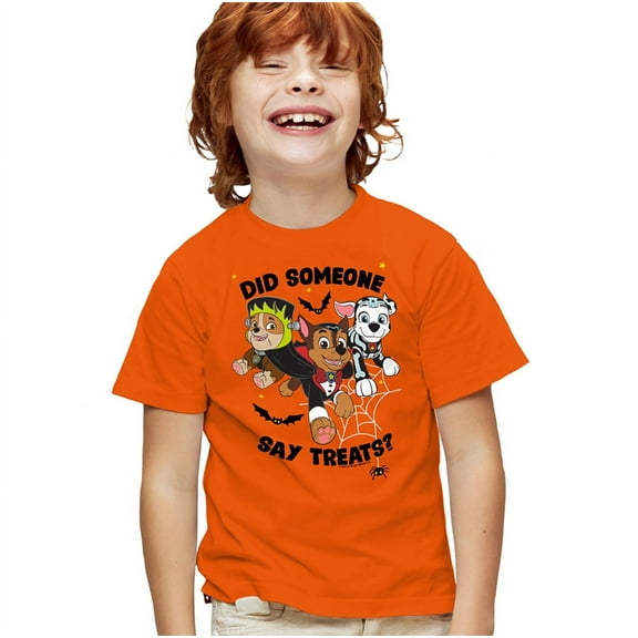 Paw Patrol Pup Treats Kids T Shirtfor Youth Toddler Boys and GirlsOrange