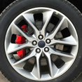 thumbnail image 1 of Tal 4x, cubiertas de pinza de freno de disco para coche, Kit delantero y trasero, accesorios para automóviles de estilo 3d rojo, 1 of 2
