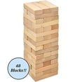 thumbnail image 4 of Timber Tower Wood Block Stacking Game, 48 Piece Classic Wooden Blocks for Building, Toppling and Tumbling Games, Deluxe Stacking Game, 4 of 4