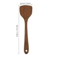 thumbnail image 5 of DRAFIDEEP Dark Brown Wooden Kitchen Spatula Set with Ergonomic Handle, Cooking Utensils for Home and, 5 of 8