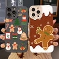 thumbnail image 2 of Funda para iPhone 16 15 14 13 12 11 Pro Max X XR XS 7 8 Plus SE 2020 cubierta de teléfono suave de silicona a prueba de golpes de Navidad de dibujos animados de lujo, 2 of 5