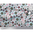 thumbnail image 3 of Soimoi Modal Satin Fabric Mandala Kaleidoscope Print Fabric by Yard 42 Inch Wide, 3 of 3