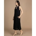 thumbnail image 6 of Moomaya Sleeveless Maxi Dress With Beaded Neckline Cutout, Casual Chic Wear Dress For Women, 6 of 8